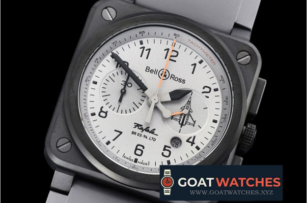 Bell & Ross - BR03-94 Rafale L.E. Chronograph PVD/RU Grey Asia 7750