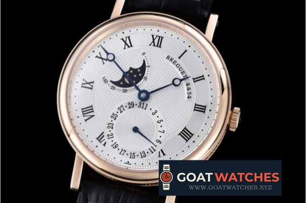 Breguet - Classique SS Moonphase RG/LE White Miyota 9015