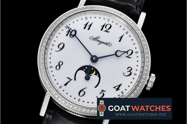 Breguet - Breguet Classique MoonPhase Diam SS/LE White MY9015 Mod