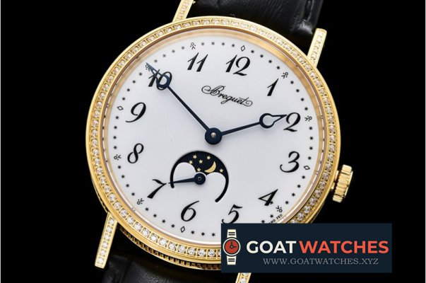 Breguet - Breguet Classique MoonPhase Diam YG/LE White MY9015 Mod