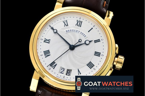 Breguet - Breguet Marine Big Date Ref.5222 YG/LE White/Rmn A2892