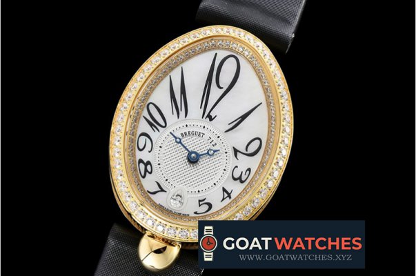 Breguet - Queen of Naples Ladies Diams YG/LE Wht MOP Jap Movt