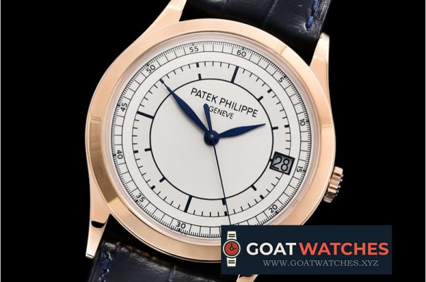 Patek Philippe - Calatrava 5296R RG/LE White/Blue ZF 1:1 MY9015 Mod