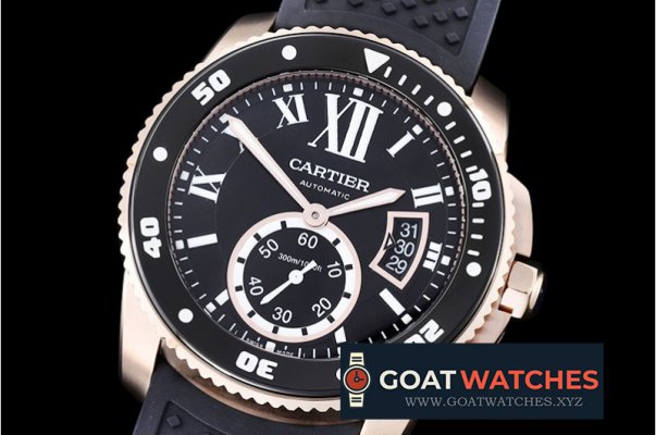 Cartier - Cartier De Calibre Diver RG/RU Black MY8205