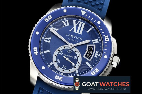 Cartier - Calibre de Cartier SS/RU Blue JJF 1:1 Asia 23J Mod