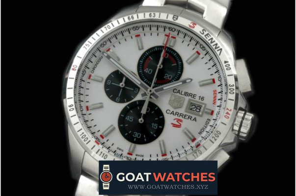 Tag Heuer - Carrera 16 Senna Ed Chrono SS/SS White OS20 Qtz