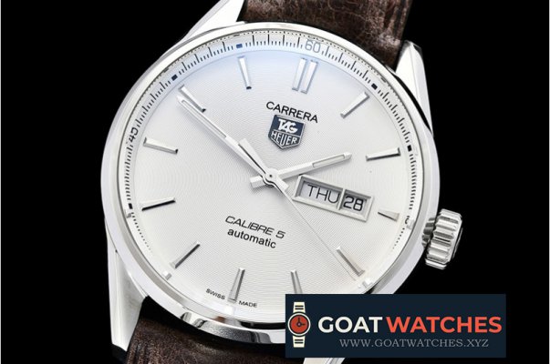 Tag Heuer - Carrera Calibre 5 Automatic SS/LE White ANF Asia 2824