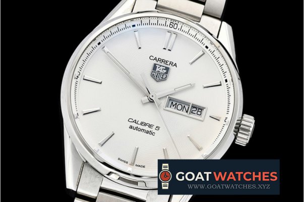 Tag Heuer - Carrera Calibre 5 Automatic SS/SS White ANF Asia 2824