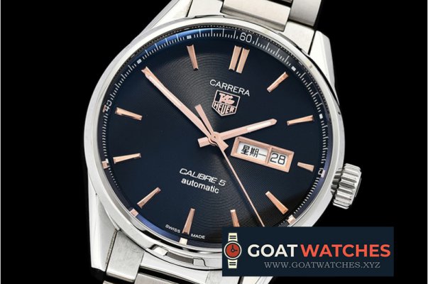 Tag Heuer - Carrera Calibre 5 Automatic SS/SS Blk/RG ANF Asia 2824