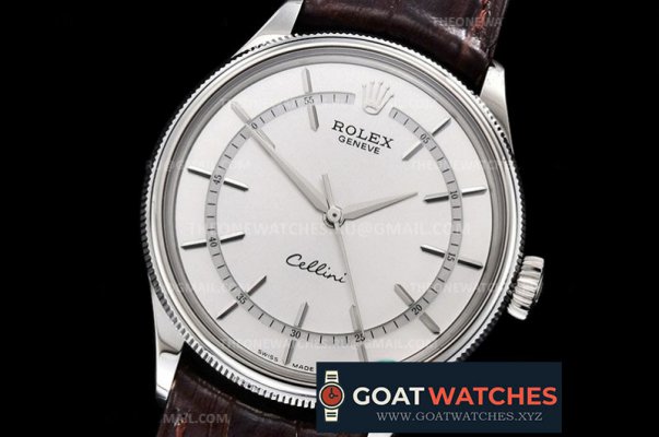 Rolex - Cellini Time 50509 SS/LE Silv Wht Stk GMF Asia 3132