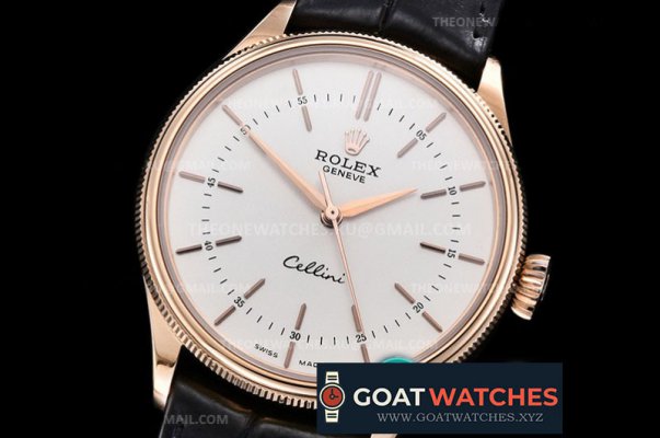 Rolex - Cellini Time 50505 RG/LE White Stick GMF Asia 3132