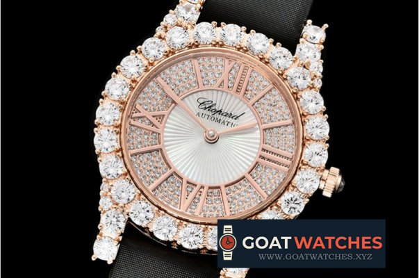 Chopard - L'Heure Du Diamant Round RG/LE (Black) Rose Gold MY9015