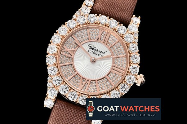 Chopard - L'Heure Du Diamant Round RG/LE (Brown) Rose Gold MY9015