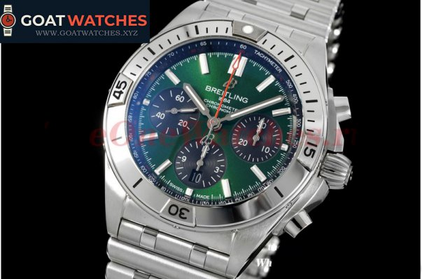 Breitling - Chronomat B01 SS/SS Green/Stk TF A7750