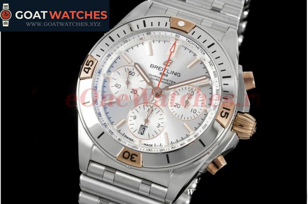 Breitling - Chronomat B01 42MM RG/SS Silver/Stk TF A7750