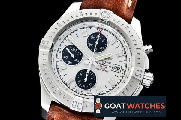 Breitling - Colt 44mm Chronograph Automatic SS/LE White/Stk A7750