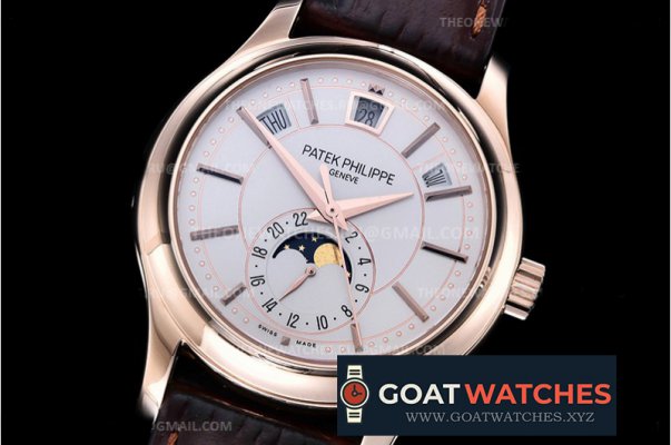 Patek Philippe - Annual Cal Moonphase Ref.5205R RG/LE Wht GRF V2 MY9015