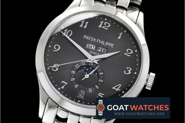 Patek Philippe - Complication GMT Moonphase 5396G SS/SS Blk/Num MY9015