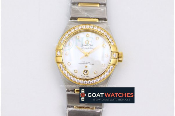 Omega - Constellation Ladies 29mm YG/SS White DiamTWSF 8700