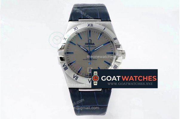 Omega - Constallation 39mm SS/LH WHT AIF 8800 movement Blue marker