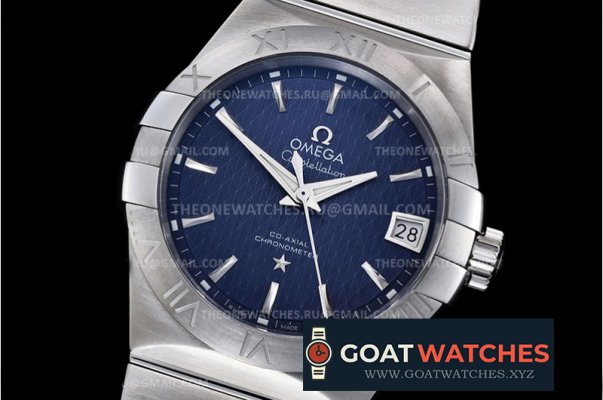 Omega - Constellation Co-Axial 38mm SS/SS Blue VSF Asia 8500