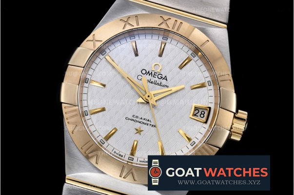 Omega - Constellation Co-Axial 38mm YG/SS White VSF Asia 8500