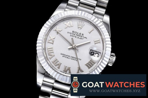 ROLEX - DATEJUST - LADY 31mm Pres Flt SS/SS P-White Rmn BP A2824