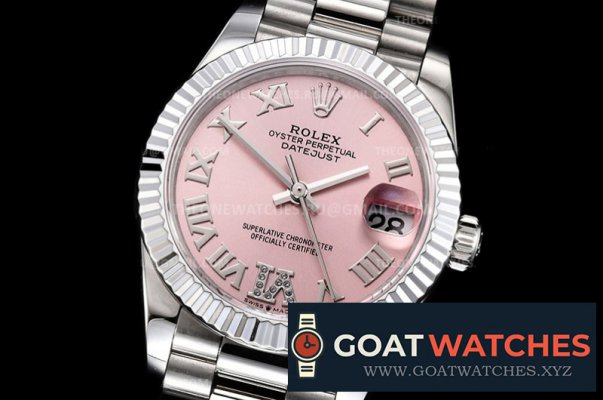 ROLEX - DATEJUST - LADY 31mm Pres Flt SS/SS Pink Rmn/Dia BP A2824