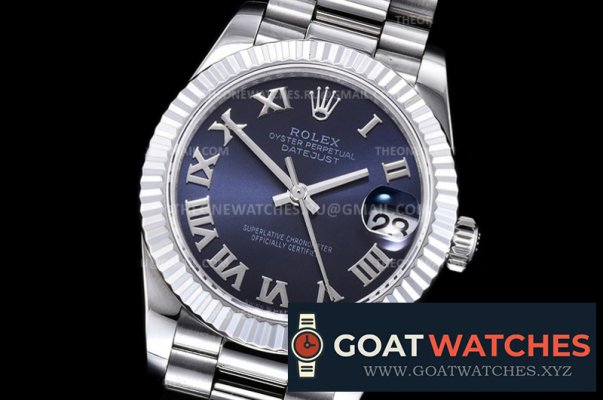 ROLEX - DATEJUST - LADY 31mm Pres Flt SS/SS Blue Rmn BP A2824