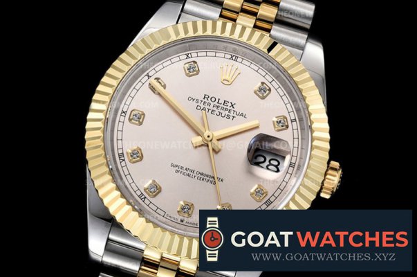 Rolex - DJ2 41mm Jub Flt 904L Wrp YG/SS SilvWht/Di GMF A3235