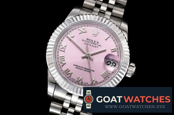 ROLEX - DATEJUST - LADY 31mm Jub Flt 904L SS/SS Pink/Rmn GMF A2824