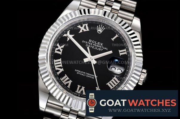 Rolex - DJ2 41mm Jub Flt SS/SS Black/Rmn BPF Asia 3235 Mod