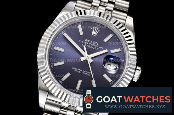 Rolex - DJ2 41mm Jub Flt SS/SS Blue/Stk BPF Asia 3235 Mod