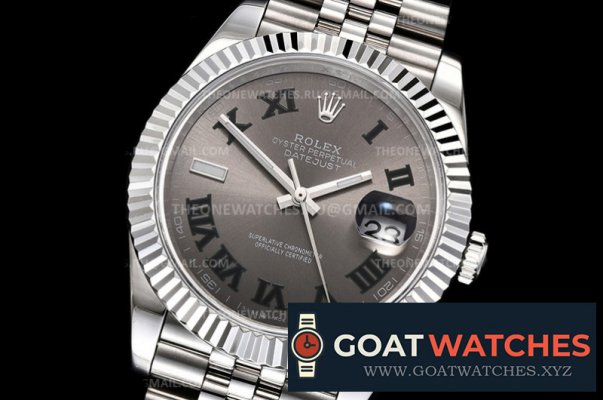 Rolex - DJ2 41mm Jub Flt SS/SS D-Grey/Rmn BPF Asia 3235 Mod