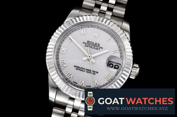 ROLEX - DATEJUST - LADY 31mm Jub Flt 904L SS/SS Wht/Rmn GMF A2824