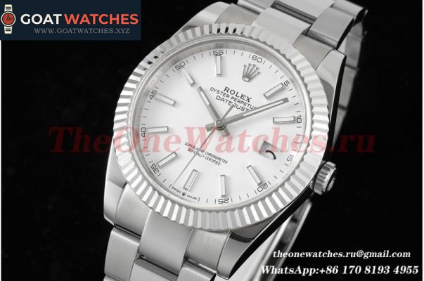 Rolex - Datejust 126334 41mm Oyster 904L White SS/SS GMF VR3235