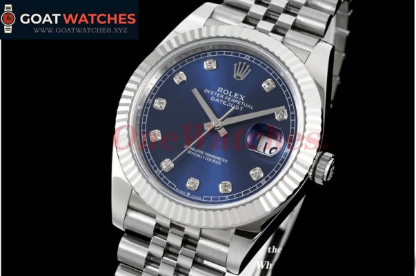 Rolex - Datejust 126334 41mm Jubilee 904L Blue/Diams SS/SS JVS VS3235