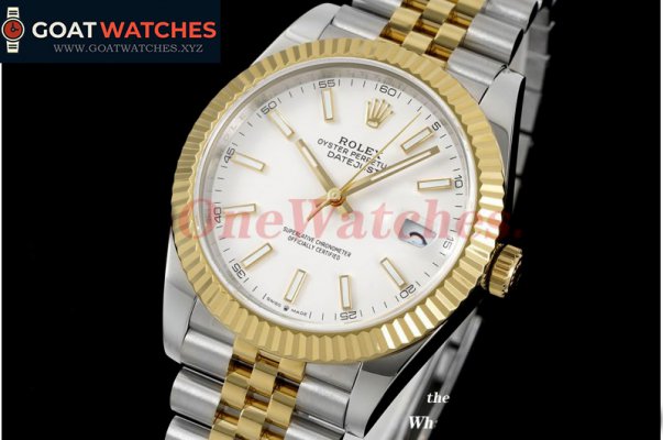 Rolex - Datejust 126334 41MM Jub 904L Wht/Stk YG/SS GMF VR3235