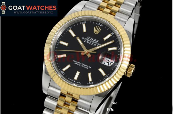 Rolex - Datejust 126334 41MM Jub 904L Blk/Stk YG/SS GMF VR3235