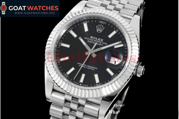 Rolex - Datejust 126334 41MM Black/Stk 904L Jubilee Bracelet ZF A2824