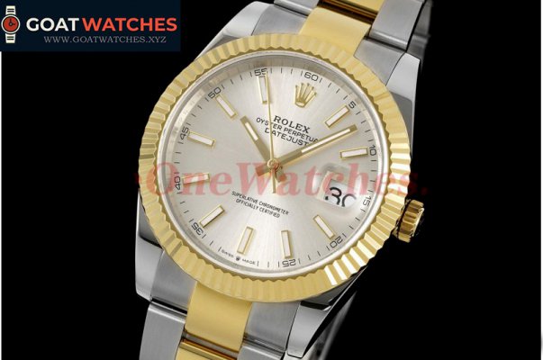 Rolex - Datejust 126333 41MM Oyster 904L Sliver/Stk YG/SS GMF VR3235