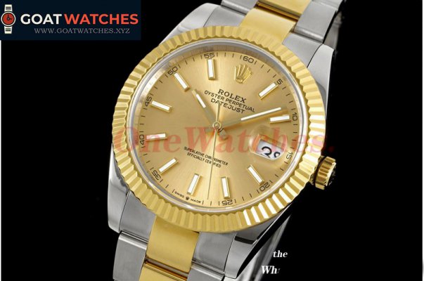 Rolex - Datejust 126333 41MM Oyster 904L Gold/Stk YG/SS GMF VR3235