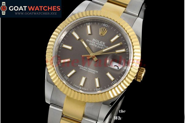 Rolex - Datejust 126333 41MM Oyster 904L Grey/Stk YG/SS GMF VR3235