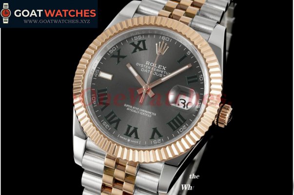 Rolex - Datejust 41mm Grey/Rmn SS/RG Jubilee 904L DIW A3235