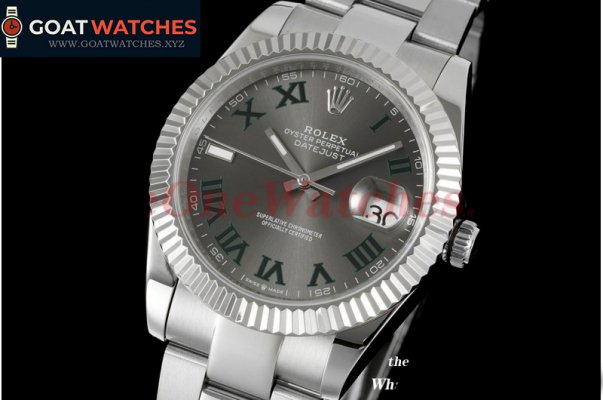 Rolex - Datejust 41mm Grey/Rmn SS/SS Oyster 904L DIW A3235