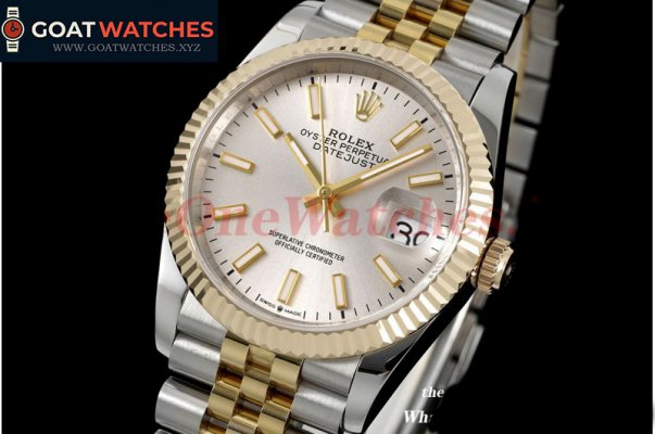 Rolex - Datejust 126233 36MM Jub 904L Sliver/Stk YG/SS Wrapped GMF A2836