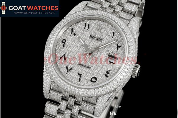 Rolex - Datejust 41mm Full Diamonds 904L SS/SS Dia/Arabic GMF A2824