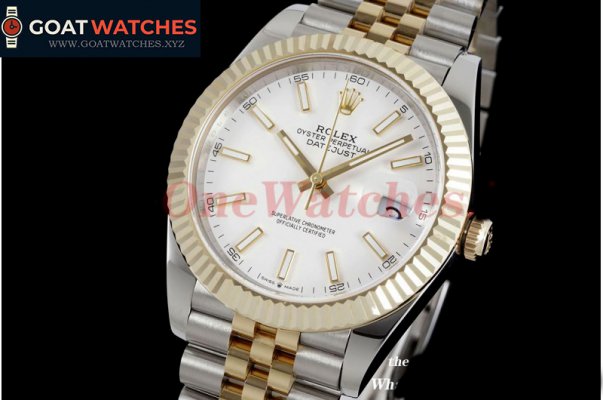 Rolex - Datejust 126231 36MM Jub 904L White/Stk SS/RG Wrapped GMF VR3235