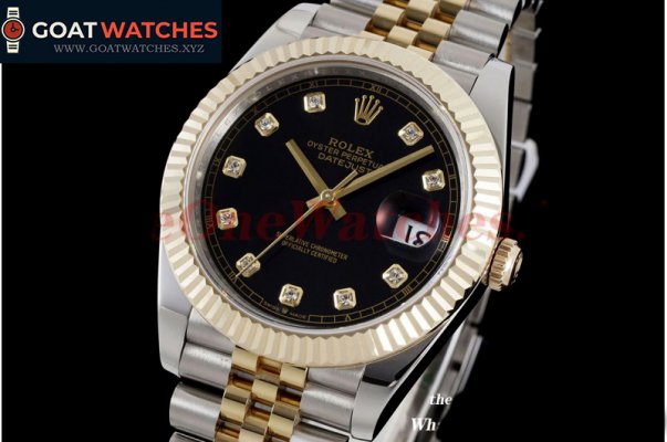 Rolex - Datejust 126231 36MM Jub 904L Black/Dia SS/RG Wrapped GMF A2824