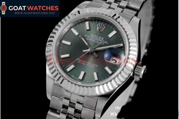 Rolex - Datejust ladies 28MM Jub 904L Green/Stk SS/SS GMF A2671